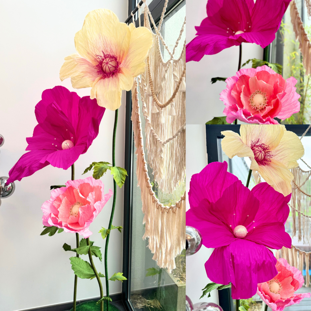 Location de décoration sur mesure tout en un, prêt à l'emploi - fête à thème - fleurs géantes