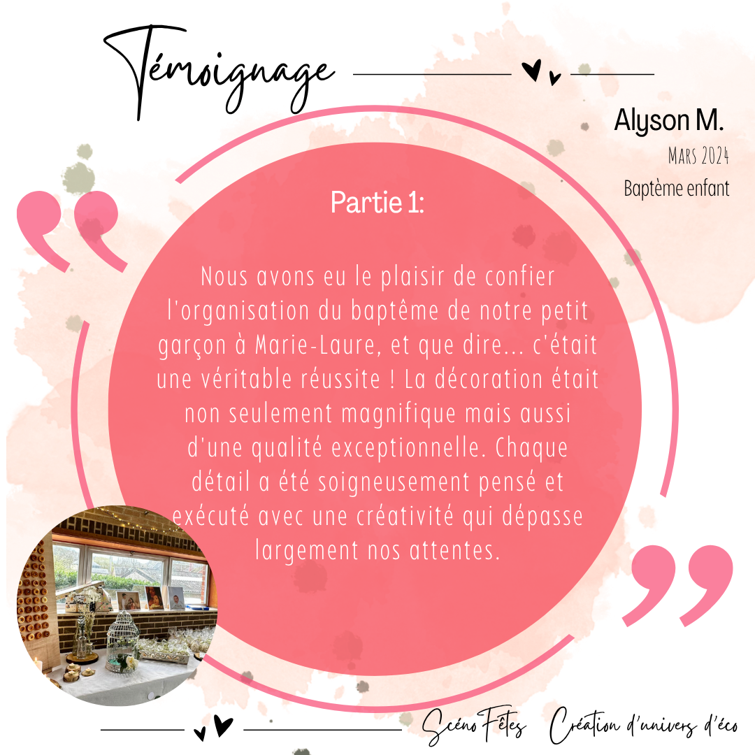 Décoration de salle fête Baptême Namur thème eucalyptus 