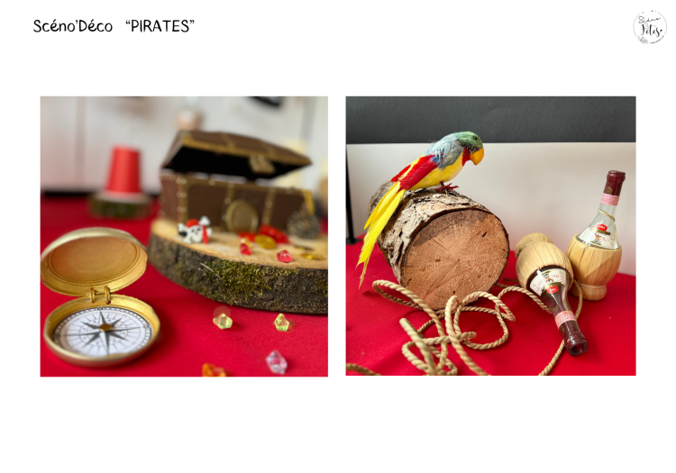 Décoration  Anniversaire enfant + chasse au trésor Thème Pirates Namu