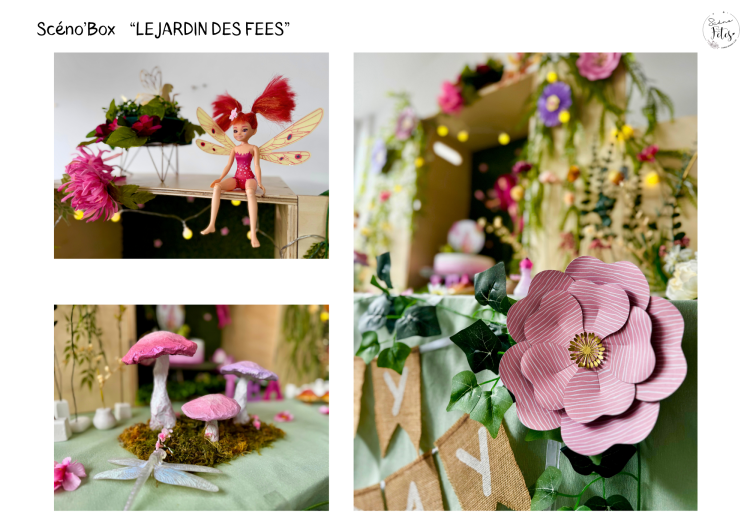Décoration thème Jardin des fées Anniversaire enfant + chasse au trésor Namur