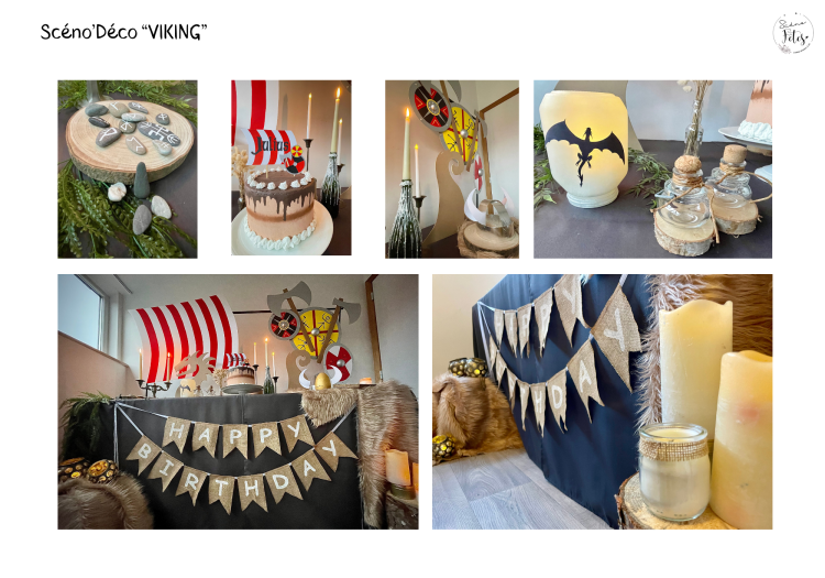 Décoration thème Vikings Anniversaire enfant + chasse au trésor Namur