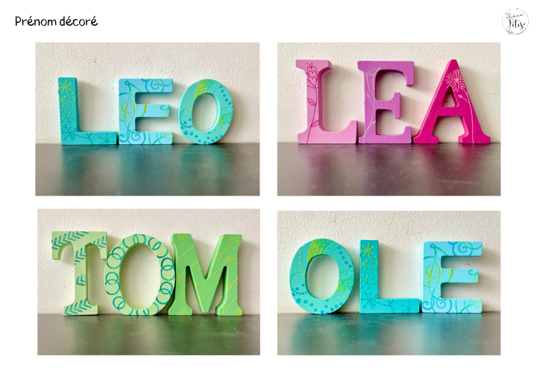 création d'objet personnalisé Prénom 