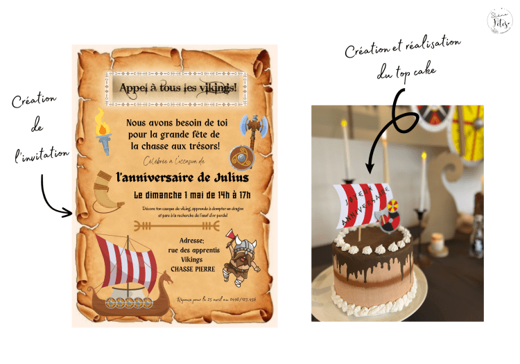 Décoration thème Vikings Anniversaire enfant + chasse au trésor Namur