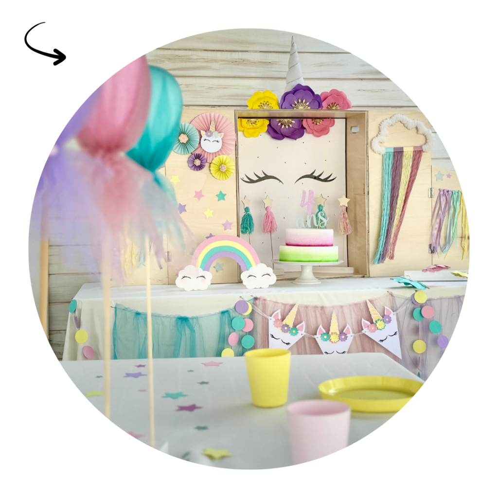 Scéno'Box - anniversaire licorne Namur - fête thématique enfant -chasse au trésor