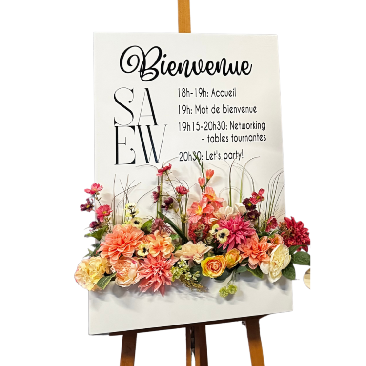 Panneau Bienvenue Création personnalisée pour vos événements Namur