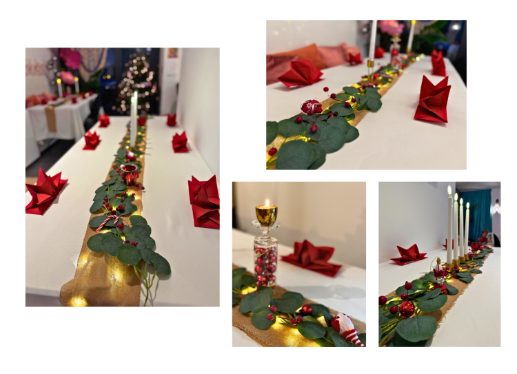 Décoration de table pour vos fêtes noël Namur