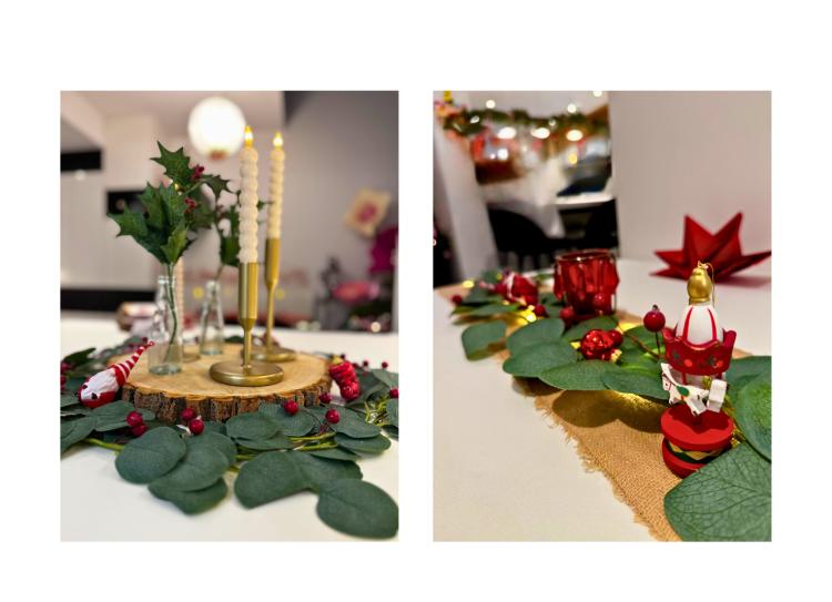 Décoration de table pour vos fêtes noël Namur