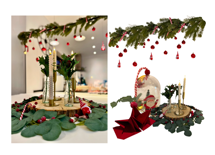 Décoration de table pour vos fêtes noël Namur