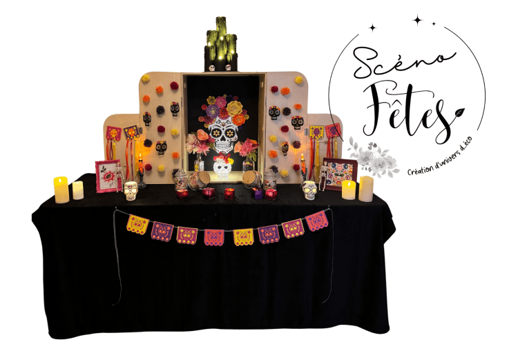 Scéno'Box FIESTA de los muertos Décoration halloween fête enfant Namur