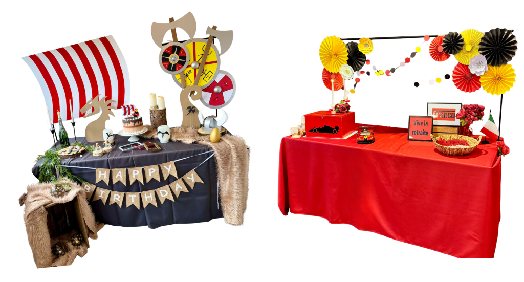 Scéno table décoration de table mise en scène pour vos fêtes brunch Garden party réception anniversaire cocktail urne Namur