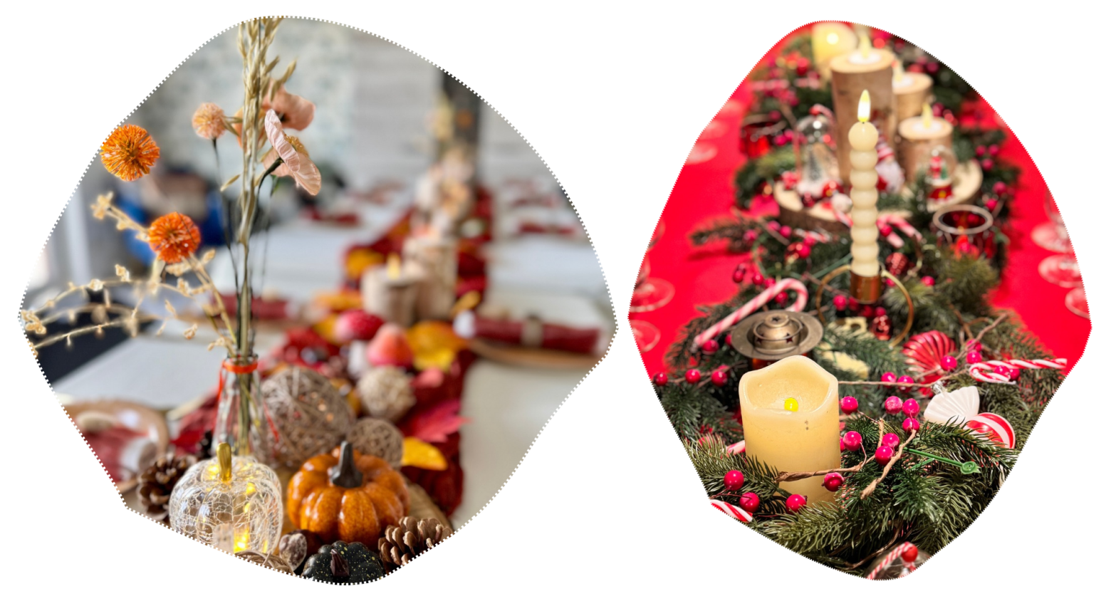 location de décoration à Namur Wallonie pour Table de noel féerique réussie décor original créatif table décorée